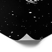 Celestial Moon & Stars Hochzeit Begrüßungszeichen Poster (Ecke)