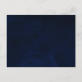 Celestial Moon Stars Hochzeitdetails Beipackkarte Postkarte (Rückseite)