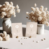 Celestial Moon Stars Holistic Boho Tabel Number Tischnummer