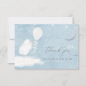 Celestial Moon Stars & Lamb Baby Dusche Vielen Dan Dankeskarte (Vorderseite)