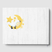 Celestial Moon Stars & Lamb Wünsche für Babydusche Gästebuch (Rückseite)