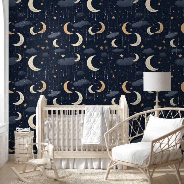Celestial Moon Stars Luxury Tapete (Kinder)