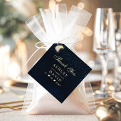 Celestial Moon Stars Mitternacht Blue Danke Tag Geschenkanhänger