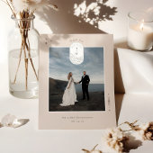 Celestial Moon Stars Monogram Boho Danke Foto