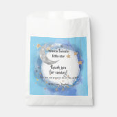 Celestial Moon Stars, Royal Blue And Gold Abstract Geschenktütchen (Vorderseite)