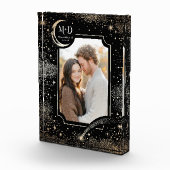 Celestial Moon Stars Starry Night Wedding Foto (Rechts)