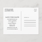 Celestial Moon Stars String Lights Save the Date Postkarte (Rückseite)