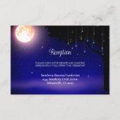 Celestial Moon Stars String Lights Wedding Begleitkarte (Vorderseite)