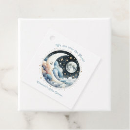 Celestial Moon & Stars über der Mond Babydusche Geschenkanhänger