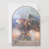 Celestial Moon & Sun Monogram Wappen UAWG QR Code Einladung (Rückseite)