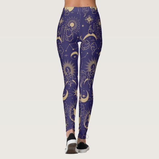 Celestial Moon & Sun Theme Leggings (Rückseite)
