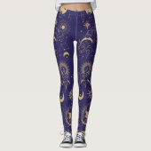 Celestial Moon & Sun Theme Leggings (Vorderseite)