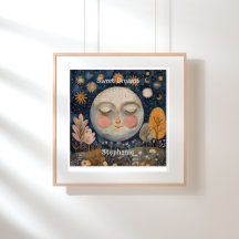 Celestial Moon Sweet Dreams Kinder Individuelle Na