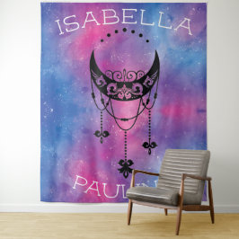 Celestial Moon Tapestry Wandteppich