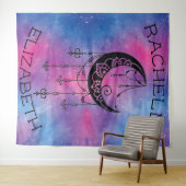 Celestial Moon Tapestry Wandteppich (Beispiel (Horizontal))