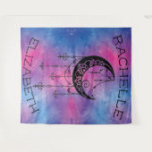 Celestial Moon Tapestry Wandteppich (Vorderseite (Horizontal))