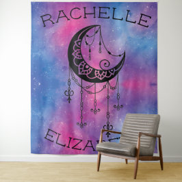 Celestial Moon Tapestry Wandteppich
