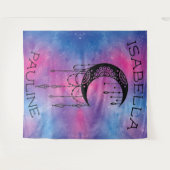 Celestial Moon Tapestry Wandteppich (Vorderseite (Horizontal))