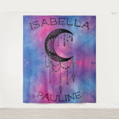 Celestial Moon Tapestry Wandteppich (Vorderseite)