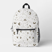 Celestial Moon Theme Bedruckter Rucksack (Vorderseite)