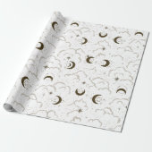 Celestial Moon Theme Geschenkpapier (Ungerollt)