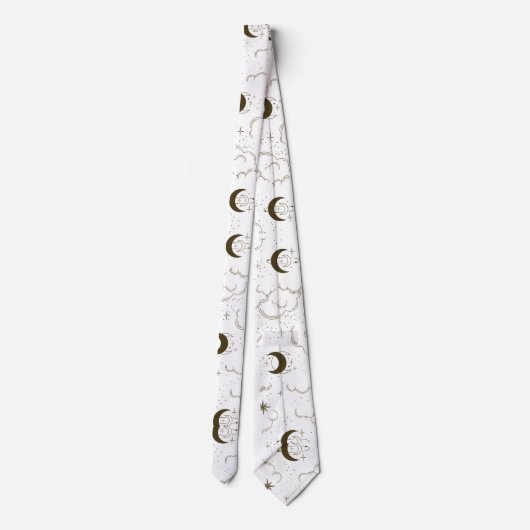 Celestial Moon Theme Krawatte (Rückseite)