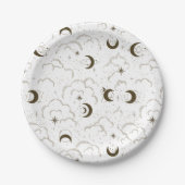 Celestial Moon Theme Pappteller (Vorderseite)