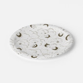 Celestial Moon Theme Pappteller (Schrägansicht)