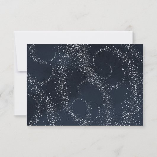 Celestial Moon Wedding Response Cards UAWG RSVP Karte (Rückseite)