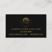Celestial Moon Woman Business Card Visitenkarte (Rückseite)