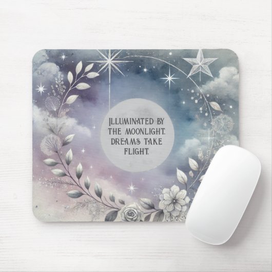 Celestial Moon Zitat Mousepad (Mit Mouse)