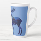Celestial Moose Silhouette Custom Milchtasse (Rechts)