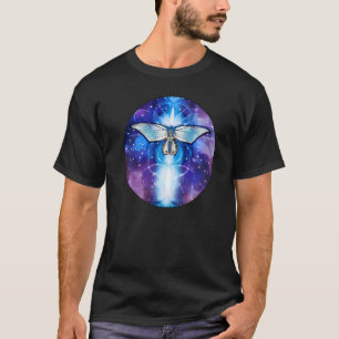 Celestial Moth Boho Butterfly Mystical Moon Phase T-Shirt