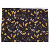Celestial Moth Butterfly Pattern Große Geschenktüte (Rückseite)