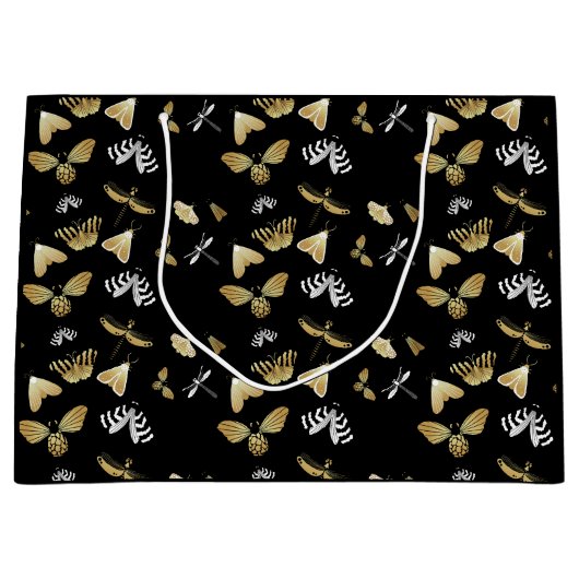 Celestial Moth Butterfly Pattern Große Geschenktüte (Vorderseite)