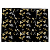Celestial Moth Butterfly Pattern Große Geschenktüte (Rückseite)