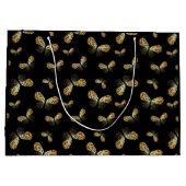 Celestial Moth Butterfly Pattern Große Geschenktüte (Rückseite)