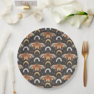 Celestial Moth Butterfly Pattern Pappteller