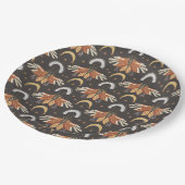 Celestial Moth Butterfly Pattern Pappteller (Schrägansicht)