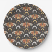 Celestial Moth Butterfly Pattern Pappteller (Vorderseite)