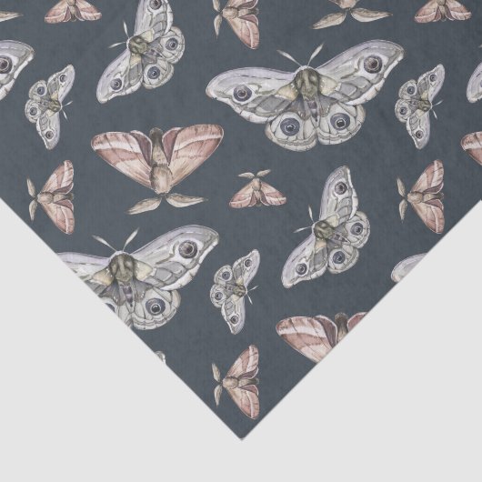 Celestial Moth Butterfly Pattern Seidenpapier (Ausschnitt)