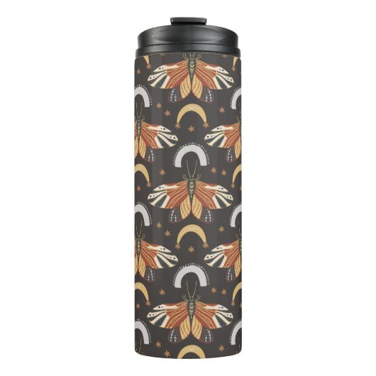 Celestial Moth Butterfly Pattern Thermosbecher (Vorderseite)