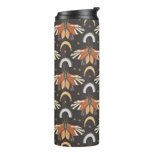 Celestial Moth Butterfly Pattern Thermosbecher (Nach links gedreht)