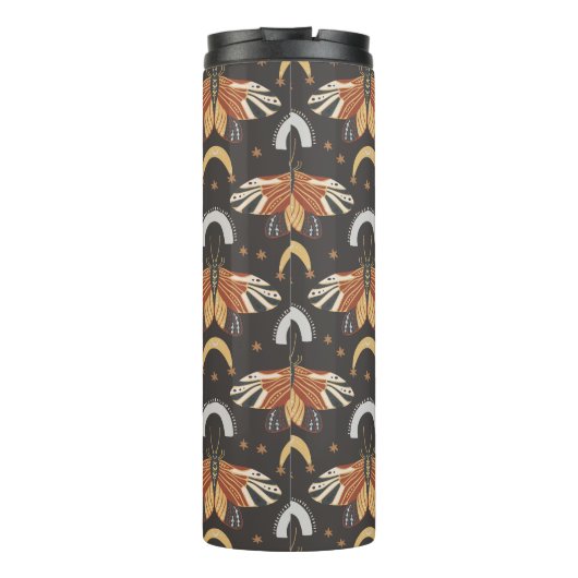 Celestial Moth Butterfly Pattern Thermosbecher (Rückseite)