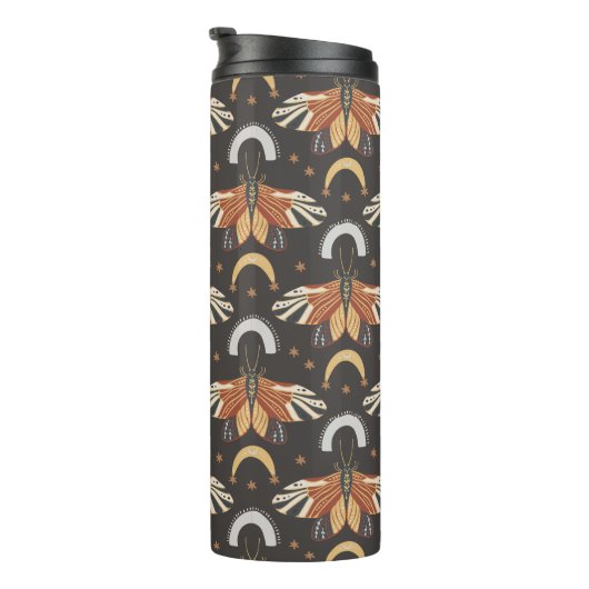 Celestial Moth Butterfly Pattern Thermosbecher (Nach rechts gedreht)
