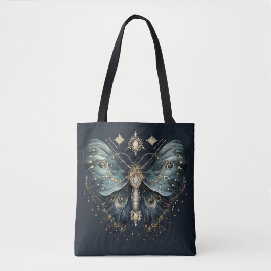 Celestial Moth Dark Aesthetic - Gothic Witch Art Tasche (Vorderseite)