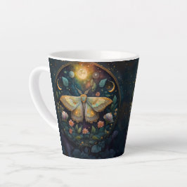 Celestial Moth & Moon Phases – Enchanted Night Milchtasse