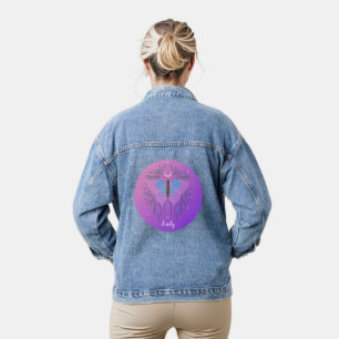Celestial Moth Personalisiert Jeansjacke