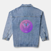 Celestial Moth Personalisiert Jeansjacke (Rückseite)