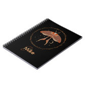 Celestial Moth Personalisiert Notebook Notizblock (Linke Seite)